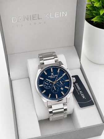 Daniel Klein Damat Ve Takım Elbiseye Özel 2 Yıl Garantili Çelik Kordon Erkek Kol Saati VS.BLKT.1060