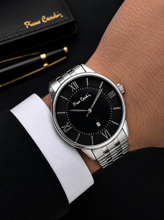 Pierre Cardin Damat Ve Takım Elbiseye Özel 2 Yıl Garantili Çelik Kordon Erkek Kol Saati VS.BLKT.1074