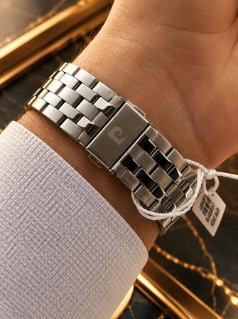 Pierre Cardin Damat Ve Takım Elbiseye Özel 2 Yıl Garantili Çelik Kordon Erkek Kol Saati VS.BLKT.1075