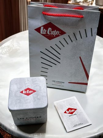 Lee Cooper Erkek Kol Saati 50 Mt Suya Dayanıklı Silikon Kordon VS.BLKT.1090