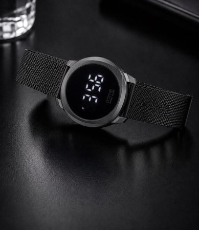 Dijital Led Dokunmatik Ekranlı Suya Dayanıklı 2 Yıl Garantili 3 ATM Unisex Kol Saati VS.BLKT.1107