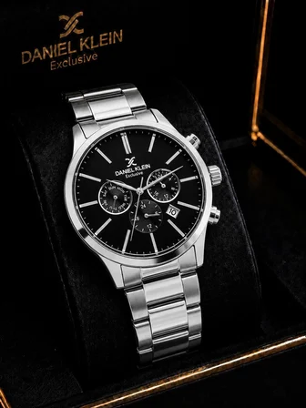 Daniel Klein Damat Ve Takım Elbiseye Özel 2 Yıl Garantili Çelik Kordon Erkek Kol Saati VS.BLKT.1175