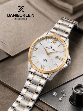 Daniel Klein Damat Ve Takım Elbiseye Özel 2 Yıl Garantili Çelik Kordon Erkek Kol Saati VS.BLKT.1177