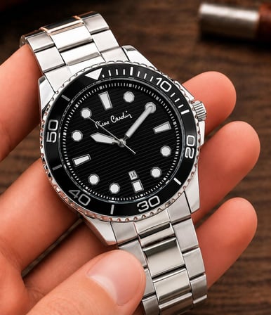 Pierre Cardin Damat Ve Takım Elbiseye Özel 2 Yıl Garantili Çelik Kordon Erkek Kol Saati VS.BLKT.1225