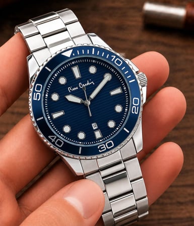 Pierre Cardin Damat Ve Takım Elbiseye Özel 2 Yıl Garantili Çelik Kordon Erkek Kol Saati VS.BLKT.1228