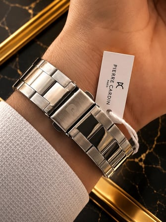 Pierre Cardin Damat Ve Takım Elbiseye Özel 2 Yıl Garantili Çelik Kordon Erkek Kol Saati VS.BLKT.1228