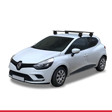 Renault Clio 4 2013-2020 Arası ile Uyumlu ACE-4 Ara Atkı Tavan Barı Siyah 2 Adet