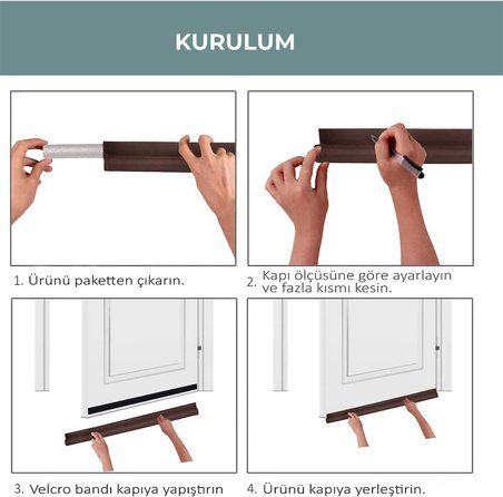 Kapı Altı Rüzgar Önleyici Isı Yalıtım Süngeri Eşik Altlığı Rüzgarlık Stoper Toz Soğuk Sünger Tek Taraflı Çelik Kapı Dış Kapı