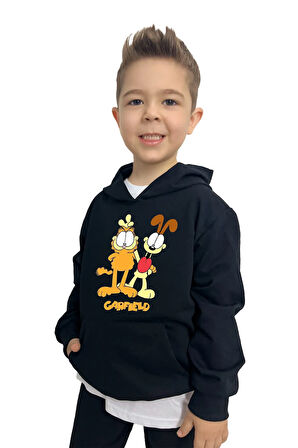 Garfield Baskılı Erkek Çocuk  Sweatshirt – Rahat ve Şık Tasarım
