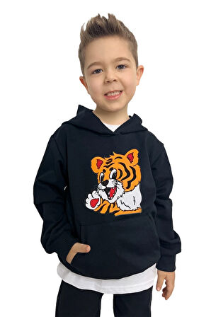 Aslan Baskılı Erkek Sweatshirt Tişört Eşofman takımı  – Rahat ve Şık Tasarım