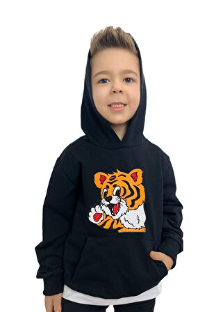 Aslan Baskılı Erkek Sweatshirt Tişört Eşofman takımı  – Rahat ve Şık Tasarım