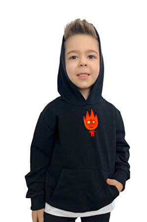 Ateş ve Su Ateş Baskılı Erkek Sweatshirt Tişört Eşofman takımı  – Rahat ve Şık Tasarım