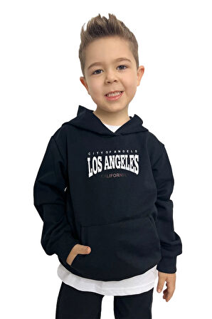Los Angeles Baskılı Erkek Sweatshirt Tişört Eşofman takımı  – Rahat ve Şık Tasarım
