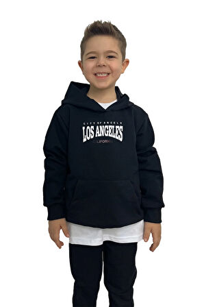Los Angeles Baskılı Erkek Sweatshirt Tişört Eşofman takımı  – Rahat ve Şık Tasarım