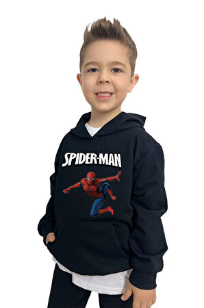 Süper Kahraman Baskılı Erkek Sweatshirt – Rahat ve Şık Tasarım