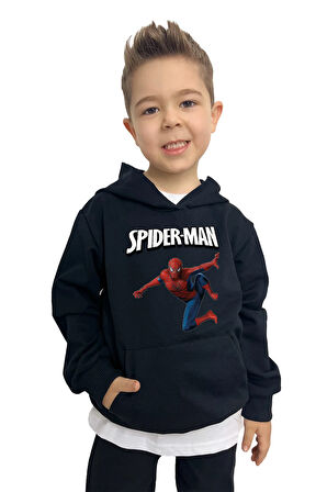 Süper Kahraman Baskılı Erkek Çocuk  Sweatshirt – Rahat ve Şık Tasarım