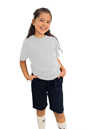 Kız Çocuk Tişört ve Şort Takımı | %100 Pamuk, Şık ve Rahat