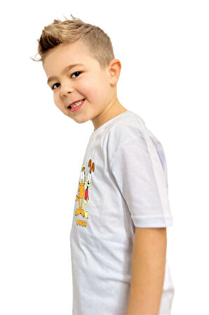 Garfield Baskılı Çocuk Tişörtü | %100 Pamuk, Şık ve Rahat Tasarım