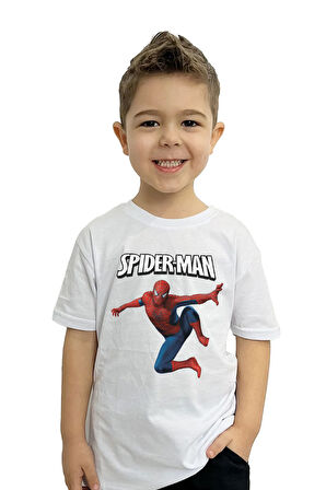 Süper Kahraman Baskılı Çocuk Tişörtü | %100 Pamuk, Şık ve Rahat Tasarım