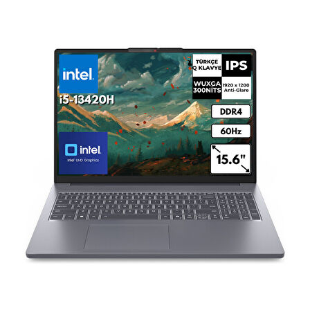 Lenovo IdeaPad Slim 3 16IRH10 i5-13420H 24 GB 512 GB SSD  UHD Graphics 16" WUXGA Windows 11 Home Notebook 83K2001FTRAT32