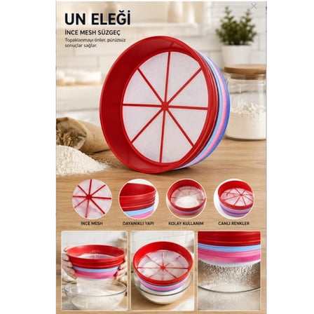 Pratik Yuvarlak Un Eleği