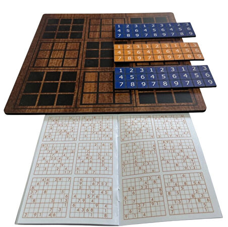 Sudoku - Ahşap Kutu Zeka Oyunu | Çocuklar ve Yetişkinler İçin Eğitici Oyun