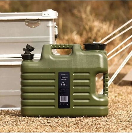 Musluklu Su Bidonu - Galon Air PE - 18 Litre - Yeşil - 547309