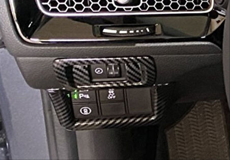 Honda  Civic FE1 2022 Uyumlu  Kontrol Panel Kaplama Seti - Karbon
