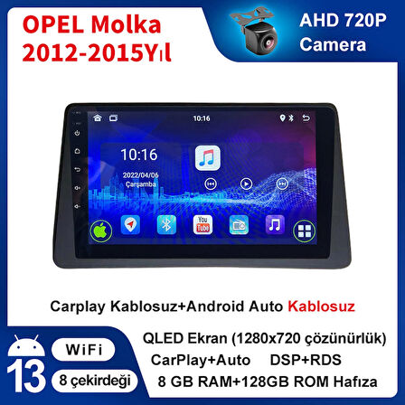 OPEL Mokka 2012-2015Yıl 8 GB Ram 128 GB Hafıza 9.7 İnç Android 14 Cihaz Kablosuz Carplay Kablosuz Android Auto Multimedya Navigasyon Double Teyp Araç Monitor Ekran