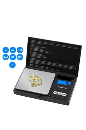 Professional Hassas Terazi 500 gram Kapasiteli 0.1 Hassasiyetli Dijital Kapaklı Tartı (2)