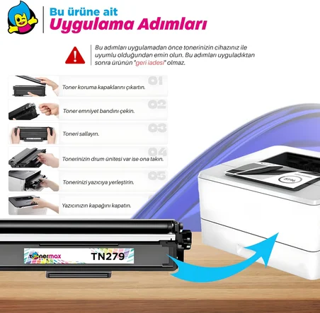 Brother Uyumlu MFC-L3270CDW Muadil Toner Set- Çipli /TN-279XL