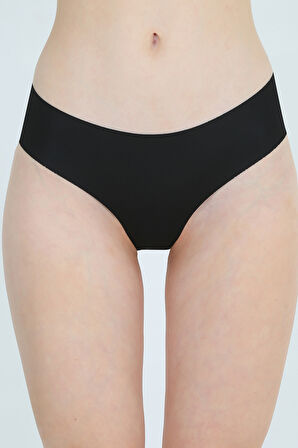 Yüksek Bel Basic Lazer Kesim Bikini Külot 3'lü Paket
