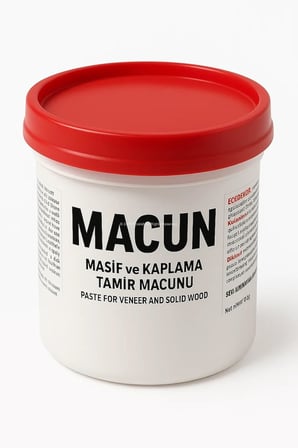Tamir Macunu, Ahşap, Kaplama, Masif Yüzey, Çizik, Çatlak, Delik Onarıcı Dolgu, Kapatıcı, 200 Gram (Beyaz)