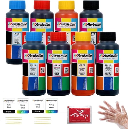 Canon Uyumlu GI-41 G1430 G2470 G3470 G4470 4 RENK Mürekkep Dolum Seti 8x100 ml.