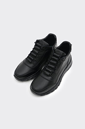 Hakiki Deri Fermuarlı Kadın Bot