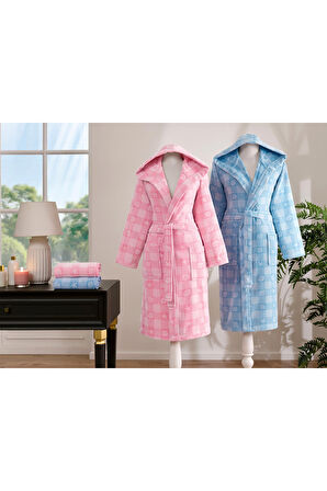 Özdilek Shell Plaid Kadife Happy Aile Seti