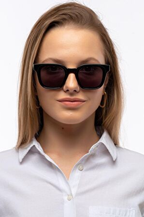 Naomi Flat Siyah Kadın Güneş Gözlüğü