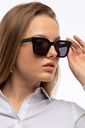 Naomi Flat Siyah Kadın Güneş Gözlüğü