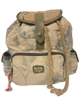 Kaliteli Tek Gözlü Vintage Salaş Disayn Unisex Sırt Günlük Okul Gezi Kamp Trekking Çantası 29cmx36cm