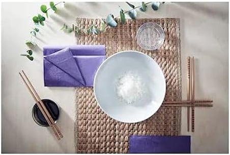 Trebent Yıkanabilir Bambu Chopstıck Japon Çin Yemek Çubuğu