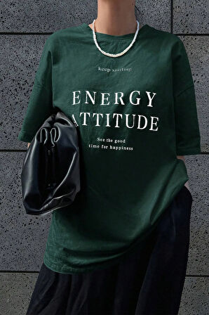 Unisex Energy Baskılı Tasarım Tshirt