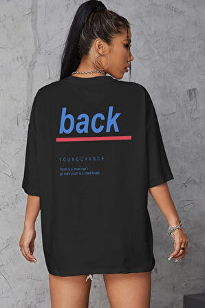 Unisex Back Baskılı Tasarım Kısa Kol Tshirt