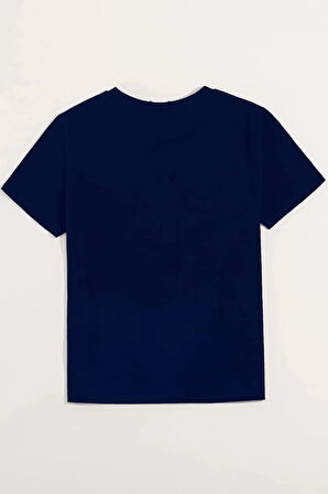 Unisex Minimal line drawing Baskılı Tasarım T-shirt