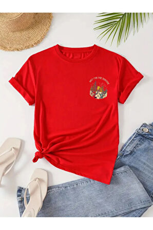 Unisex Pamuklu Arizona Ön Ve Arka Baskılı Tasarım T-shirt