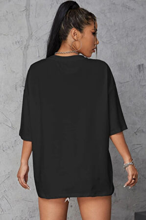 Unisex Fine Baskılı Kısa Kol T-shirt