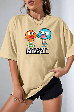 Unisex Gumball Baskılı Tasarım T-shirt