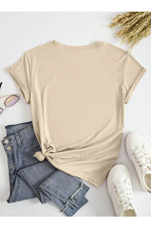 Unisex Hearts Baskılı Tasarım Tshirt