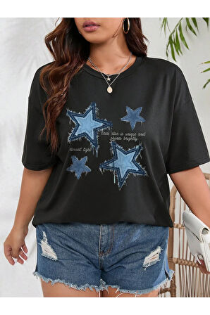 Unisex Pamuklu Eternal Light Ön Baskı Tasarım Kısa Kol Tshirt