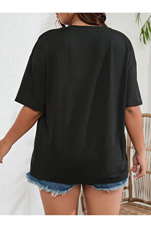 Unisex Pamuklu Eternal Light Ön Baskı Tasarım Kısa Kol Tshirt