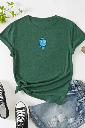 Unisex Su Avatar Baskılı Tasarım T-shirt